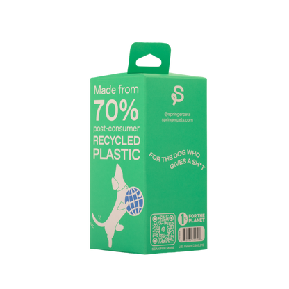 Premium Dog Poop Bags - 8 Rolls | 120 Bags Box (Case of 6)